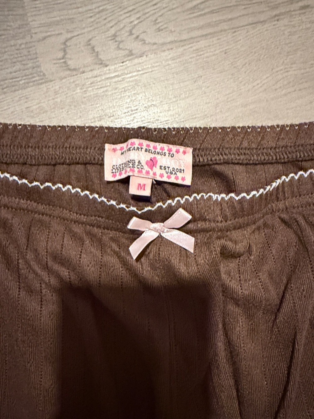 Dairy Boy Pointelle Sleep Pants - Picture 3 of 6